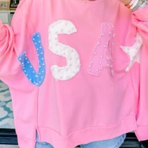 Pink Graphic Tee with Antler Design